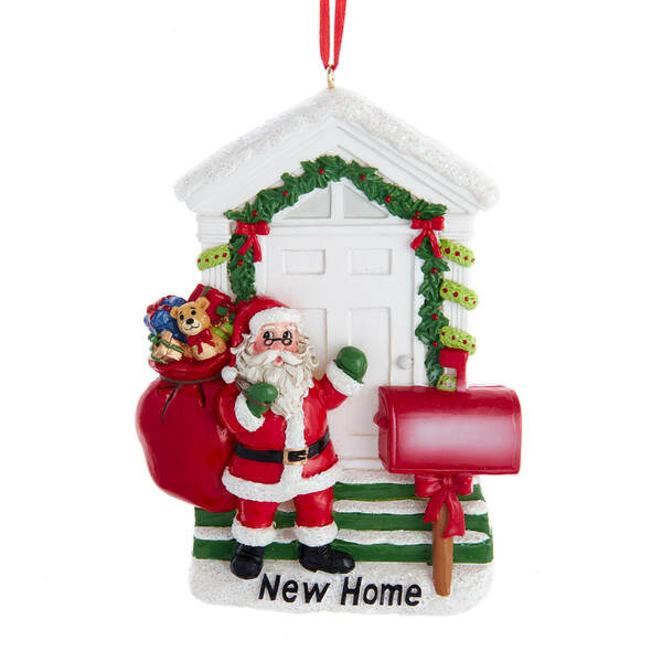 Item 100180 New Home Santa Ornament