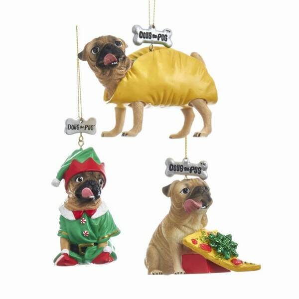 Item 100366 Doug The Pug Ornament