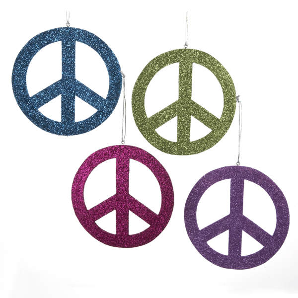 Item 100727 Peace Sign Ornament