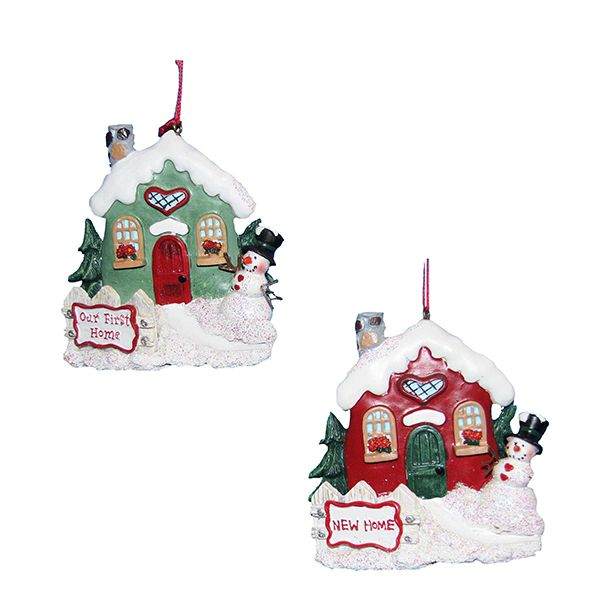 Item 103715 Our First Home/New Home With Snowman Ornament