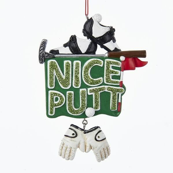 Item 103770 Nice Putt Golf Sign Ornament