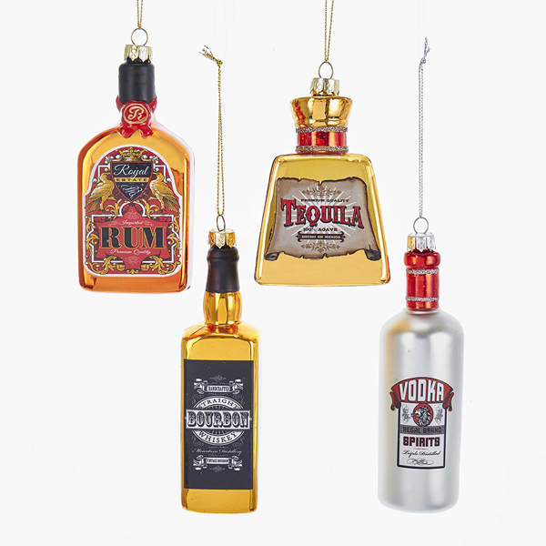 Item 106665 Alcoholic Drink Bottle Ornament