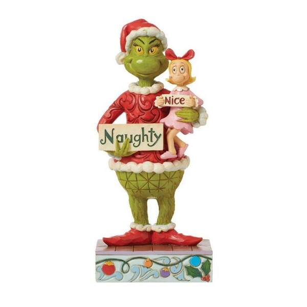 Item 156028 Grinch And Cindy Lou Holding Sign Figure
