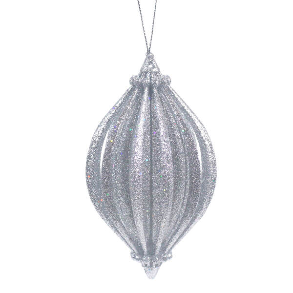 Item 302412 Silver Drop Ornament