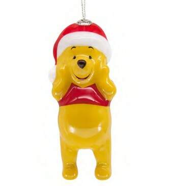 Item 333946 Winnie The Pooh In Santa Hat Ornament