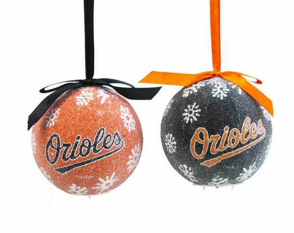 Item 420277 Baltimore Orioles Light Up LED Ball Ornament