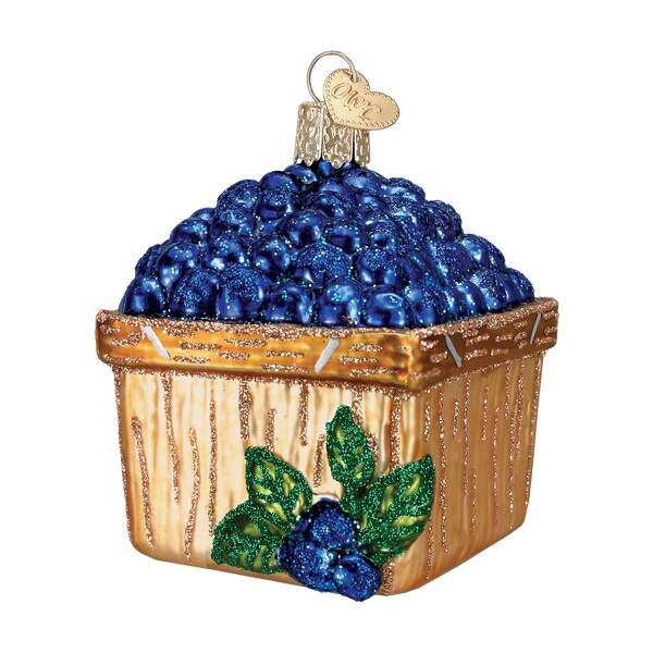 Item 425160 Basket of Blueberries Ornament