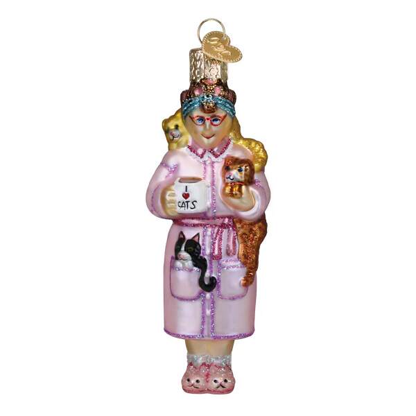 Item 425471 Cat Lady Ornament