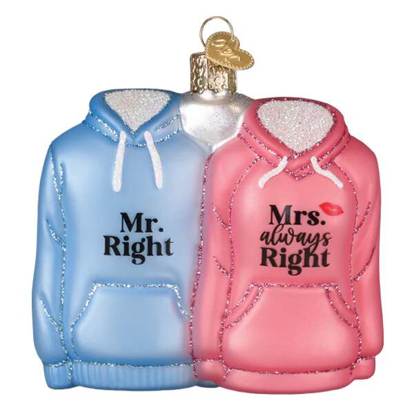 Item 426036 Mr. & Mrs. Hoodies Ornament