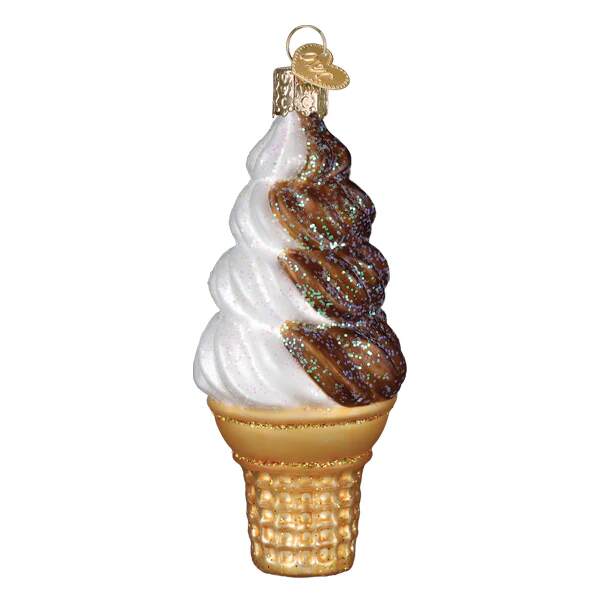 Item 426568 Chocolate Swirl Soft Serve Ornament