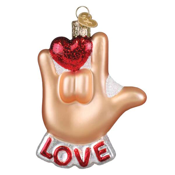 Item 426572 Love Sign Language Ornament