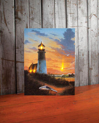 Item 455146 Lighted Lighthouse Canvas Print