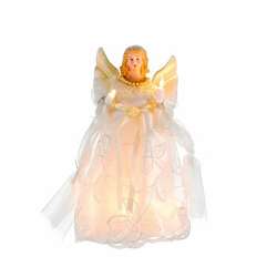 Item 105647 thumbnail Gold/Ivory Angel Tree Topper