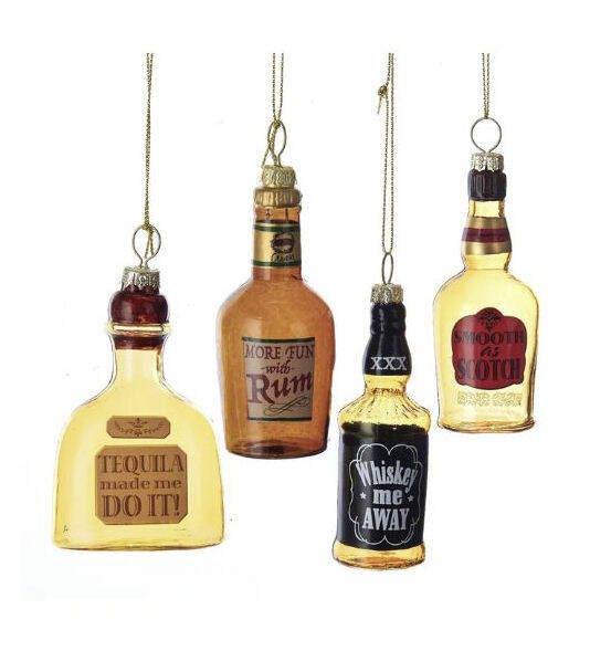 Item 100514 Liquor Bottle Ornament