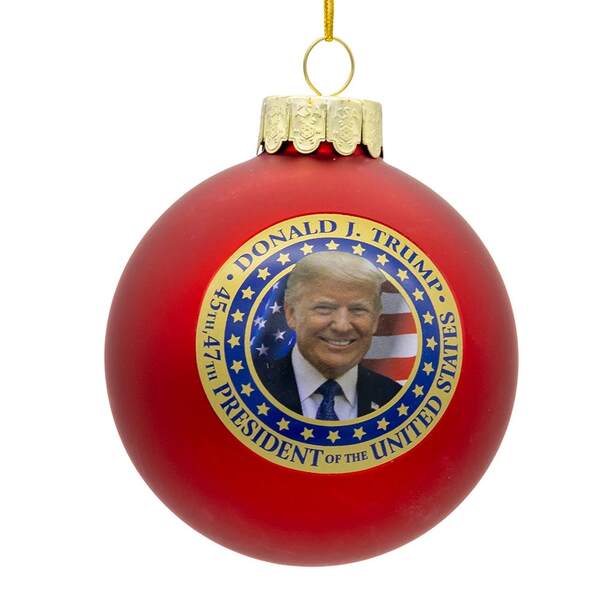 Item 100517 Trump Glass Ball Ornament