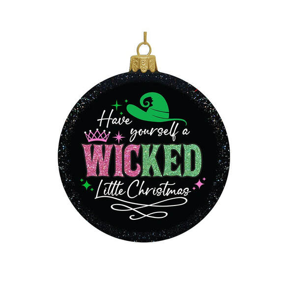 Item 100532 Wicked Little Christmas Disc Ornament