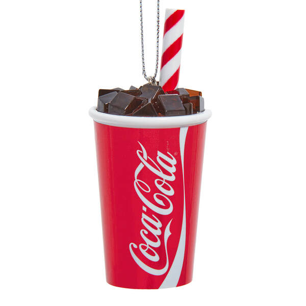 Item 100557 Coke Cup With Straw Ornament