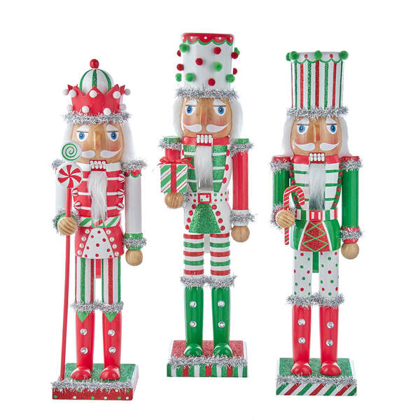 Item 101410 Striped Polka Dot Nutcracker