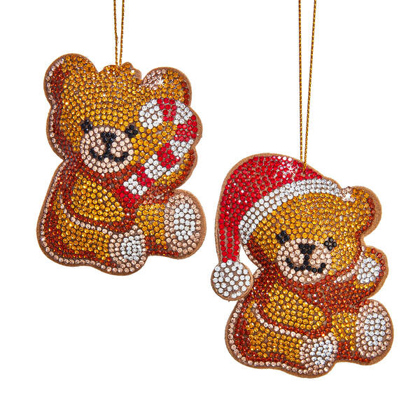 Item 101490 Bedazzled Teddy Bear Ornament