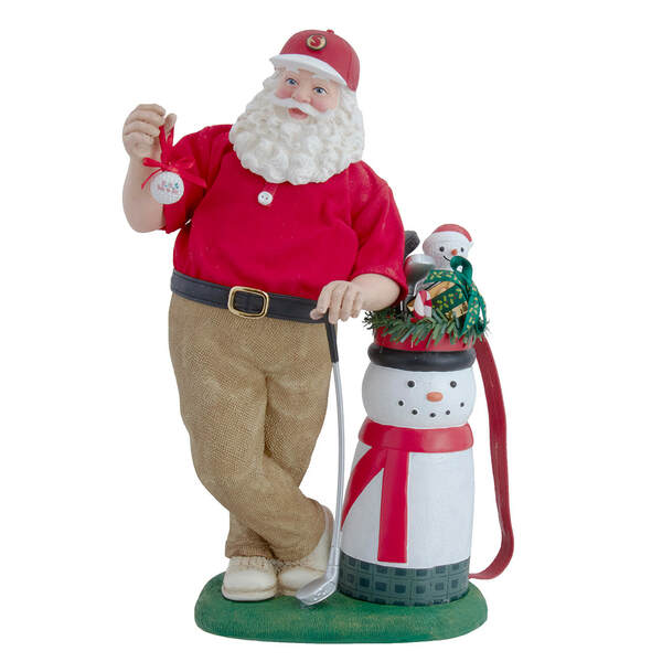 Item 101514 Fabriche Golf Santa Figure