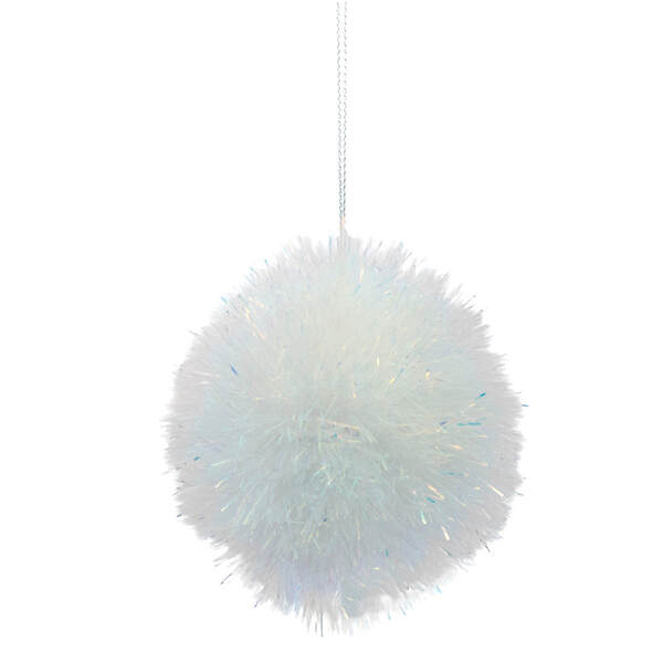 Item 101650 Iridescent Tinsel Ball Ornament