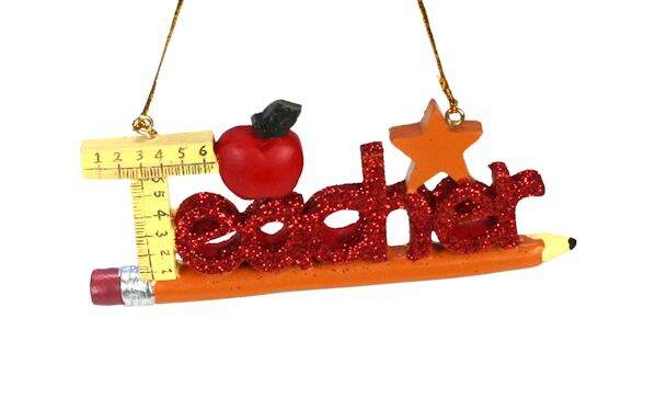 Item 102007 Teacher Word Ornament