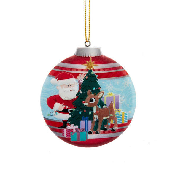 Item 102095 Double Sided Rudolph Ornament