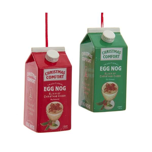Egg Nog Carton Ornament Item 102258 The Christmas Mouse