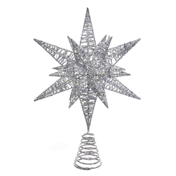 Item 103406 Silver Star Tree Topper
