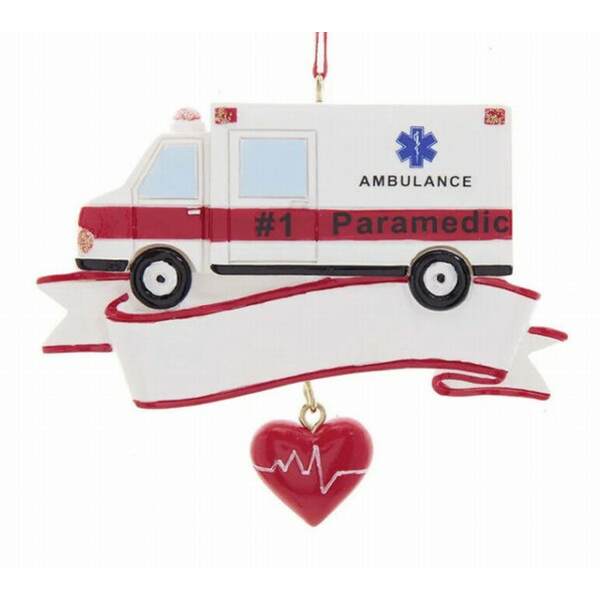 Item 104453 Paramedic Ambulance Ornament