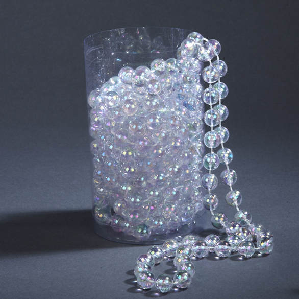Item 104496 Clear Iridescent Bead Garland