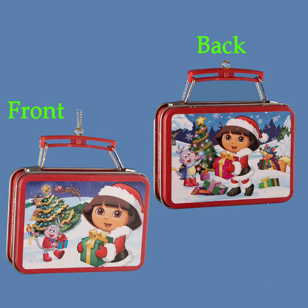 Item 105576 Dora the Explorer Miniature Lunch Box Ornament