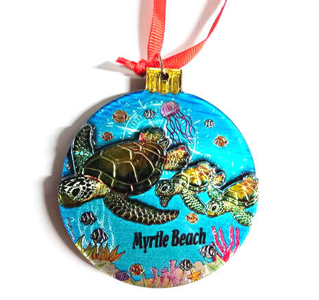 Item 118461 Turtle Ornament - Myrtle Beach