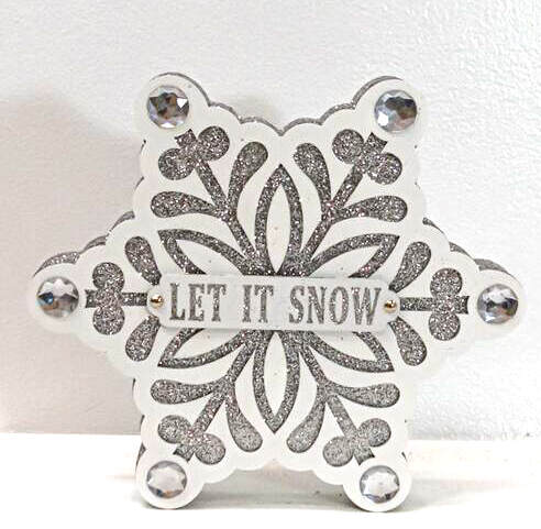 Item 127133 Wooden Christmas Snowflake