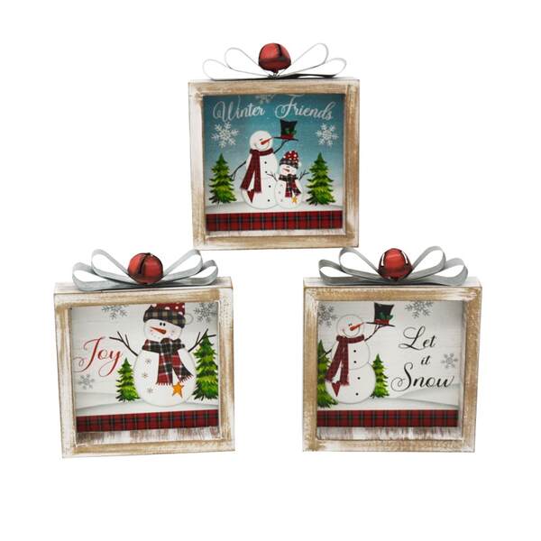 Item 128614 Christmas Block Sign