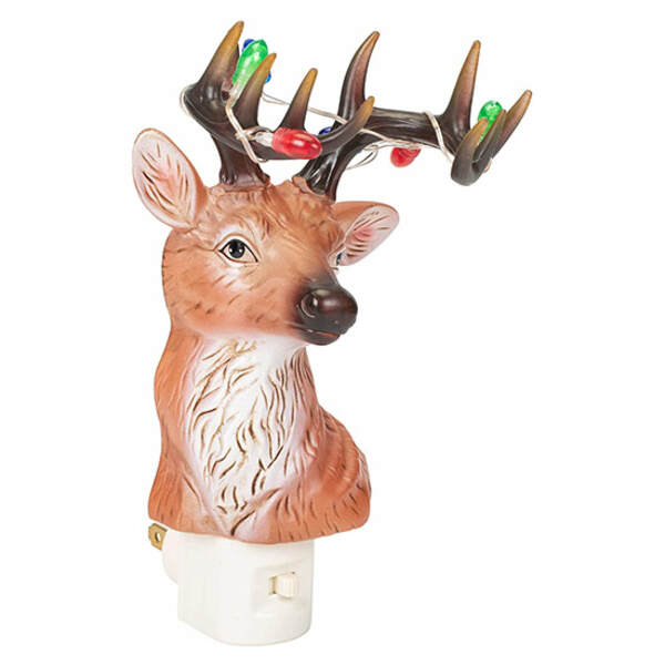 Item 134040 Blinking LED Reindeer Nightlight
