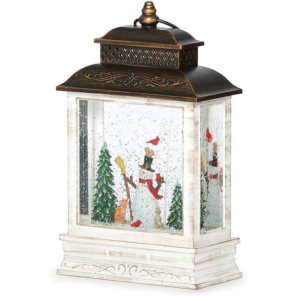 Item 134114 LED Snowman Swirl Lantern