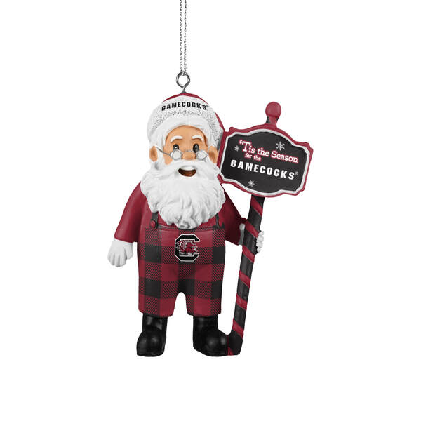 Item 143158 South Carolina Santa Overalls Ornament