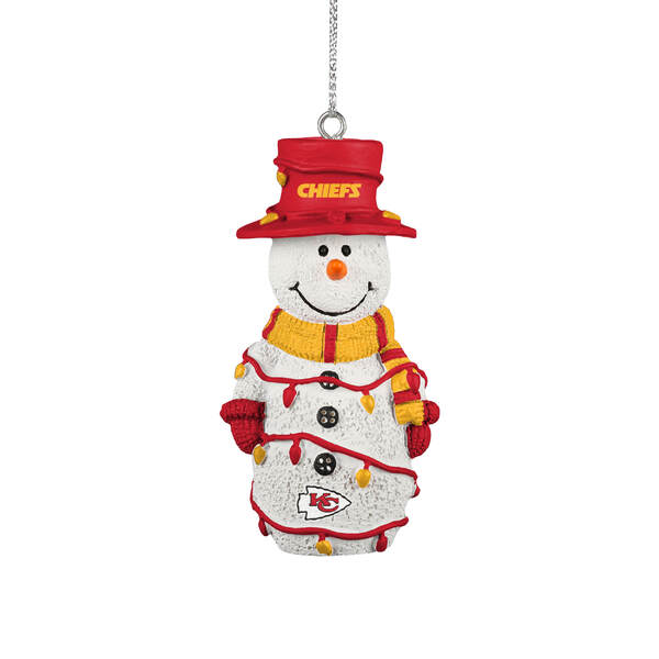 Item 143180 Kansas City Chiefs Snowman Ornament