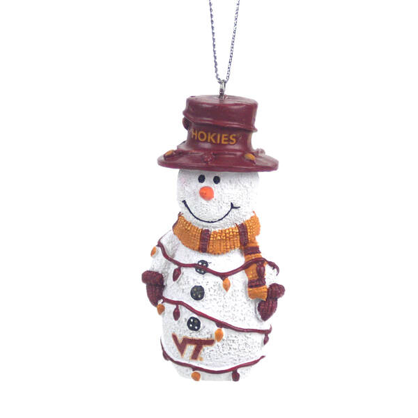 Item 143209 Virginia Tech Snowman Ornament
