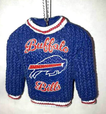 Item 143211 Buffalo Bills Ugly Sweater Ornament