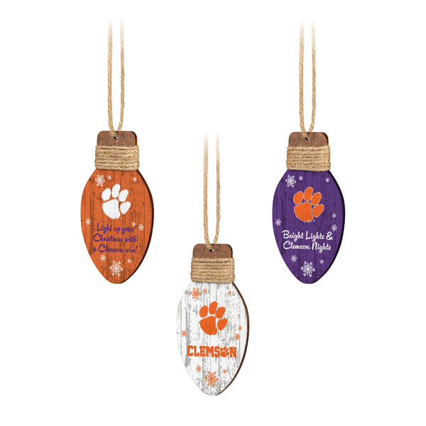 Item 143249 Clemson Holiday Light Ornament