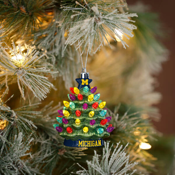 Item 143291 Michigan Ceramic Tree Ornament