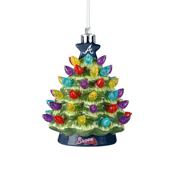 Item 143296 Atlanta Braves Ceramic Tree Ornament