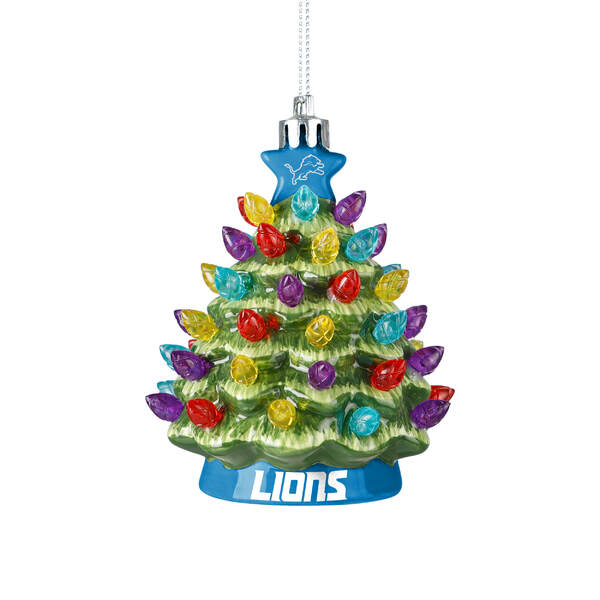 Item 143314 Detroit Lions Ceramic Tree Ornament