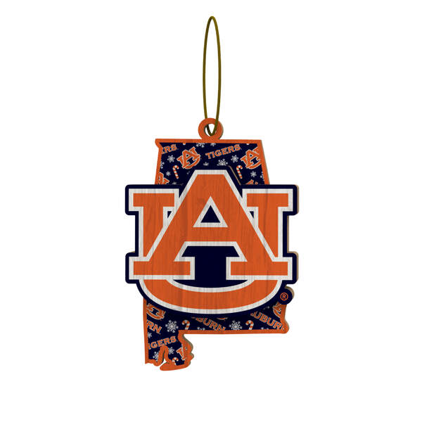 Item 143396 Auburn Wood State Ornament