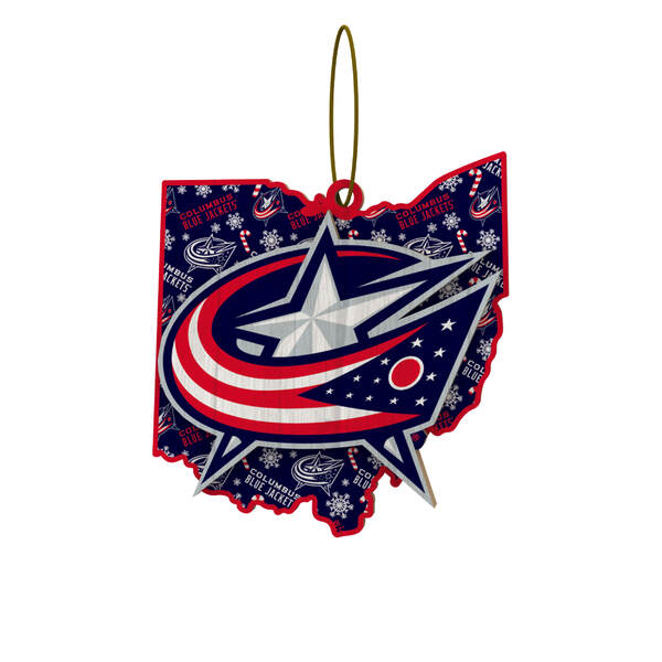 Item 143418 Washington Capitals Wood State Ornament