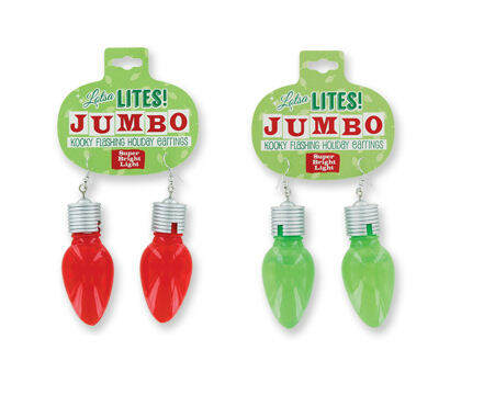 Item 164011 Lotsa Lites Jumbo Flashing Earrings