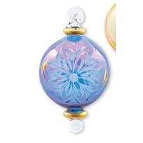 Item 186122 Blue/Gold Floral Ball Ornament