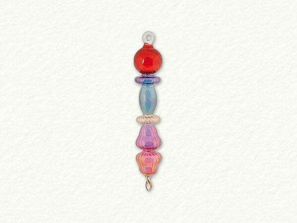 Item 186415 Multicolor Various Shapes Icicle Ornament